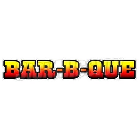 BAR-B-QUE Concession Decal bbq barbeque sign smoker pit cart trailer stand -  SIGNMISSION, D-DC-8-Bar-b-que